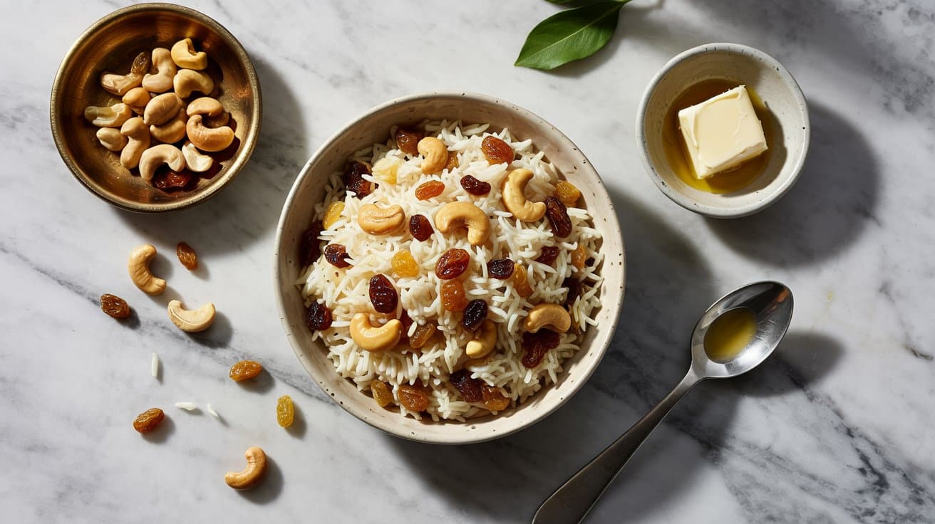 8 jasmine rice with cashews and raisins T5MsXYlWSgOIpZdbJGWpig MVv JRZqQpWs00tjjDjUEg