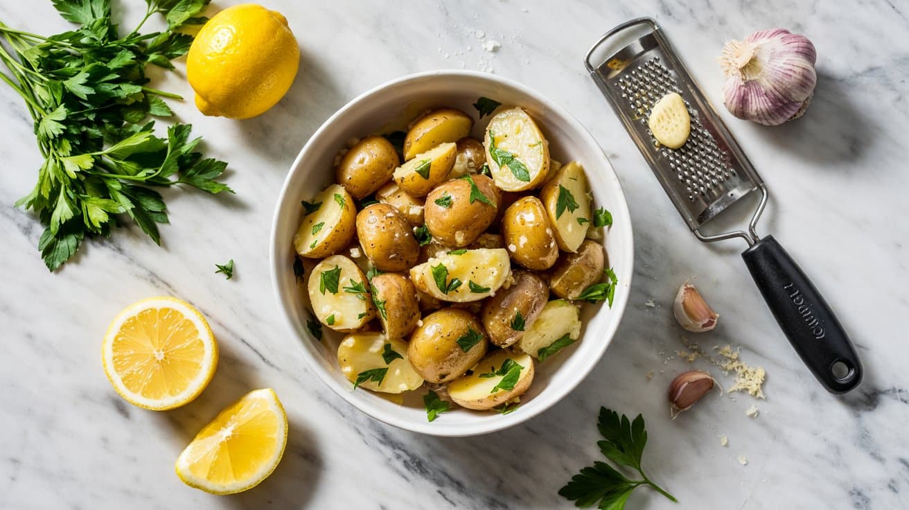 8 potato salad with lemon garlic and par 31X kphyQLunXzwkmgokOQ Asu zYXPRQSQxnRsCRVhrg