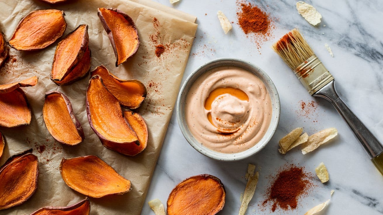 9 baked sweet potato chips with smoked p K1tMm KqQyG4Ttrb4SsCDA f2uoljgTRhG0wM3VBT6g3A