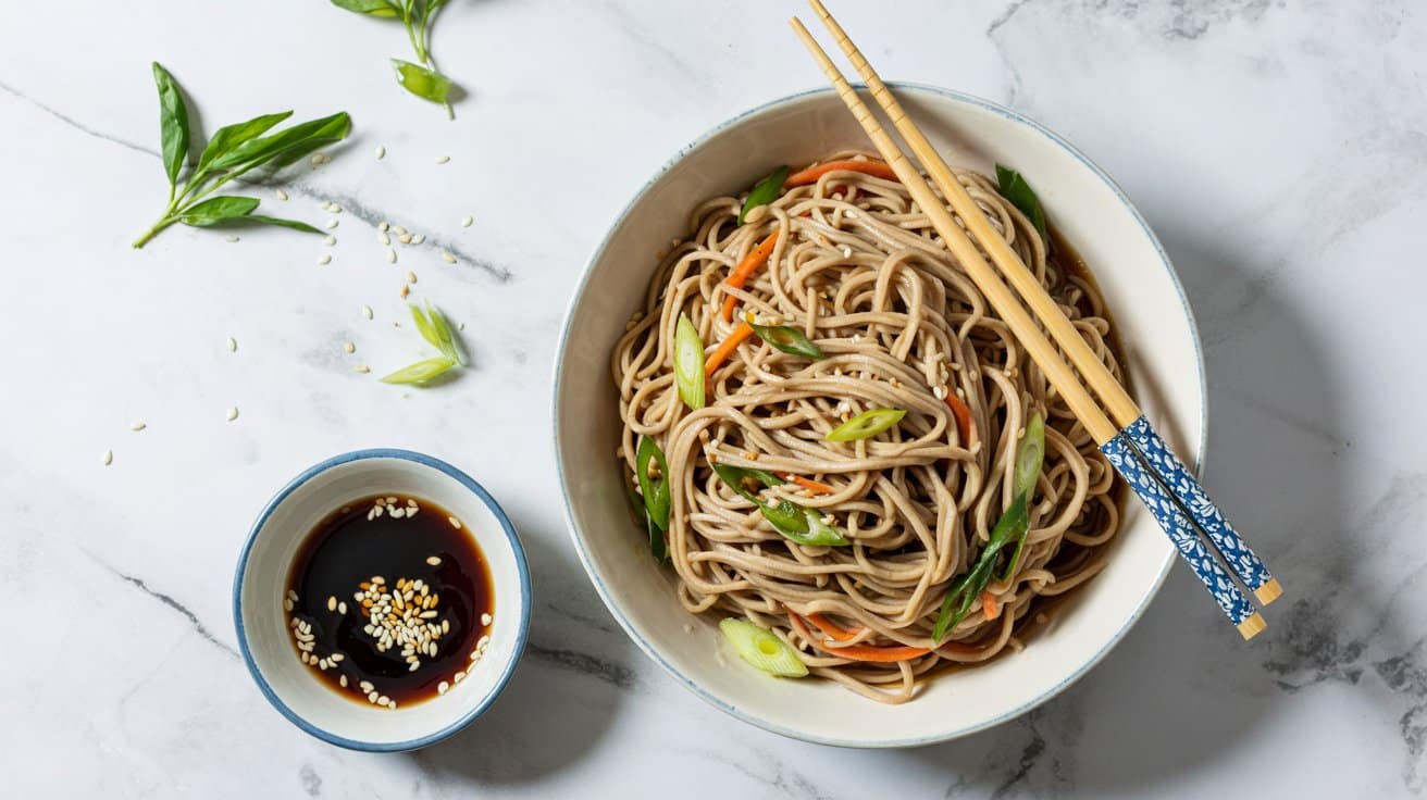 9 cold soba noodle salad with sesame dre 9OB5lcxmSWKmDcWtxbzZDw NGh03t8KQTOXbifaaofbZA