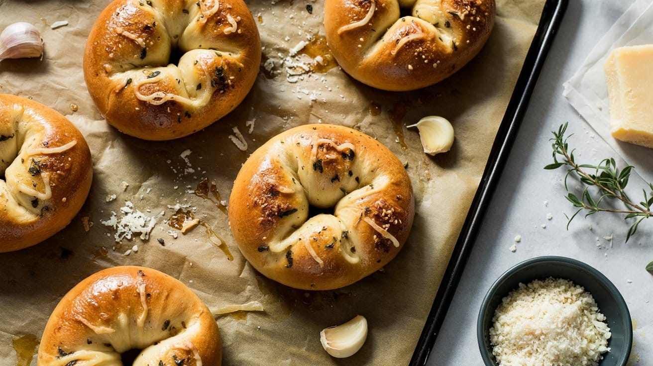 9 garlic parmesan bagels a bright top do m58p0oX0QtOpehsFU7do3g TIAm4Zx2TD2siZHUQmRSwg