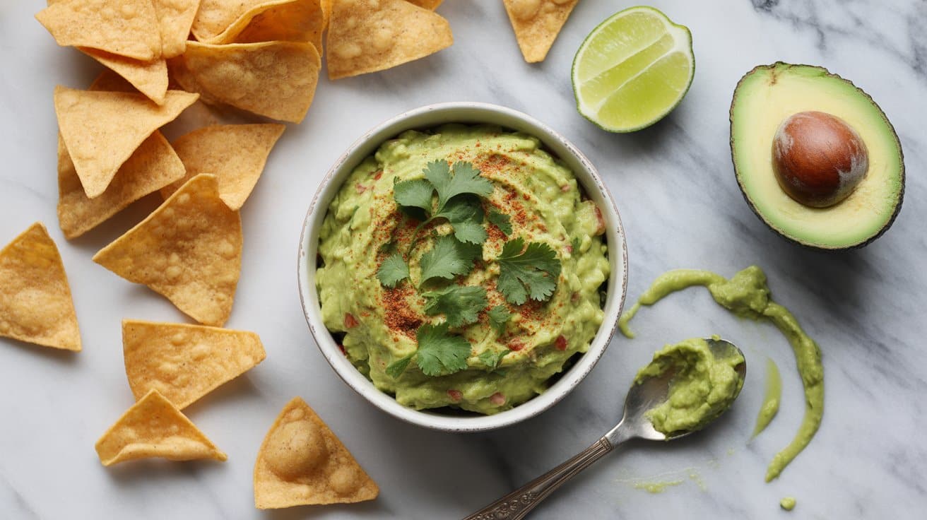 9 guacamole with homemade tortilla chips rhIJlafoTkS2pvKDSzSQ1A uvNFI5rtRreOcMiWCaRIIw