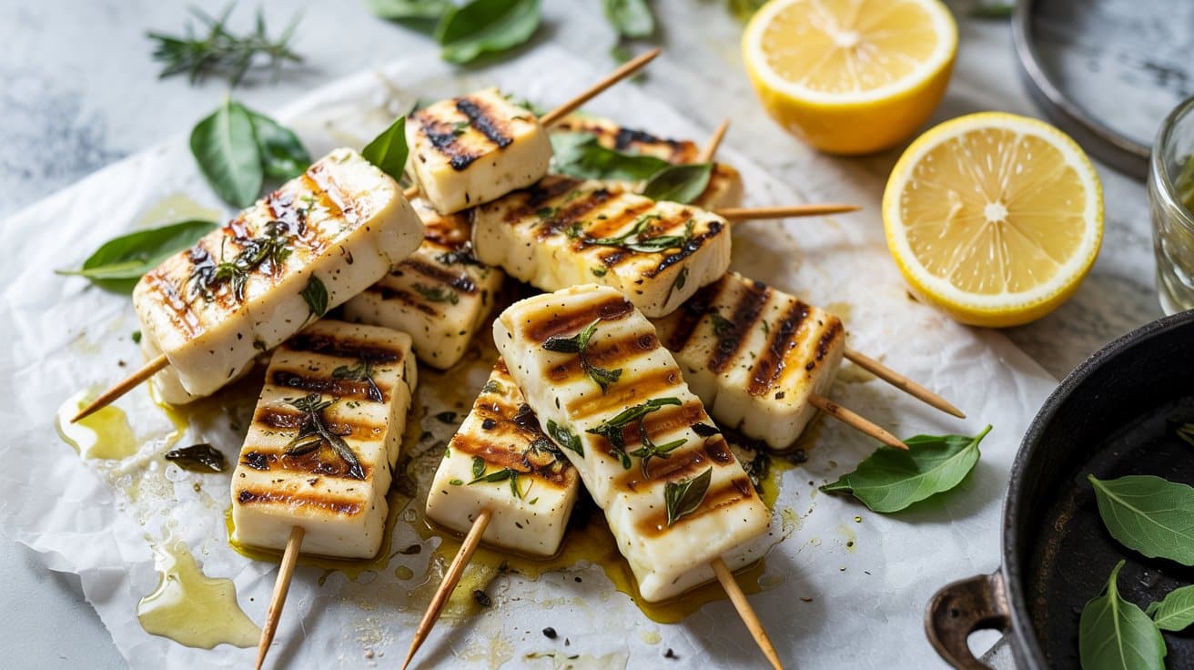 9 halloumi skewers with lemon and herbs JbnbfvIBQnSlXuAr2 4EyA qQLojErpS7KrhyTcUecBrg