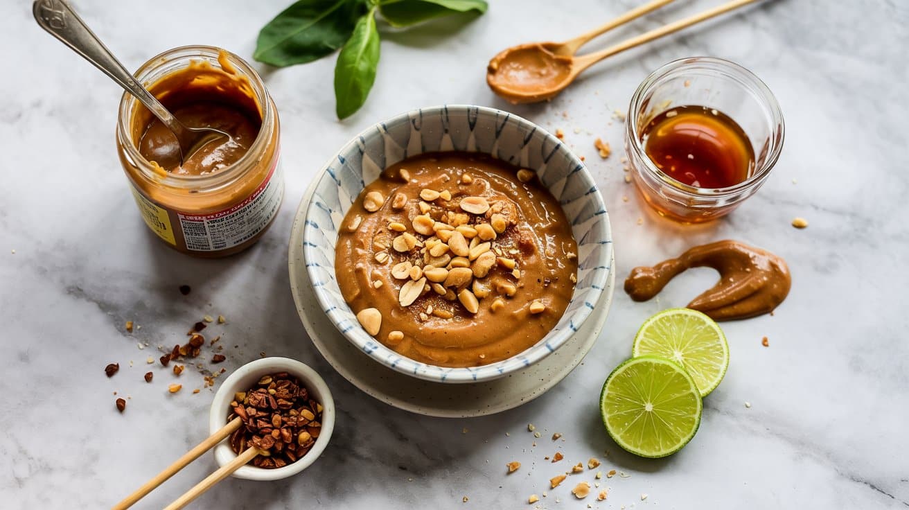 9 peanut satay sauce a bright top down s A2XwAouvQoG5E4AoGxwjVA bkr8t86eTLqBErW DrhXQQ