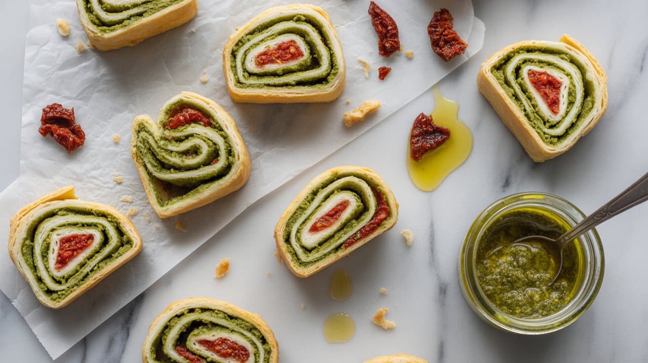 9 pesto and sun dried tomato pinwheels a YUySrXvwR4q4fABuozVkeQ R1e IN6XSISwFimzW7vLEQ