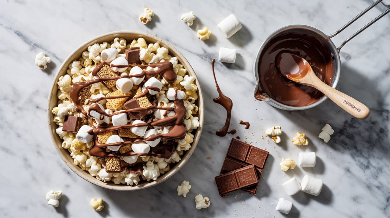 9 smores popcorn mix a bright top down f 9UIPeOCOSa6LlhxVR7zDBA 7Qalf0MLT1OLaDgEIk71ng
