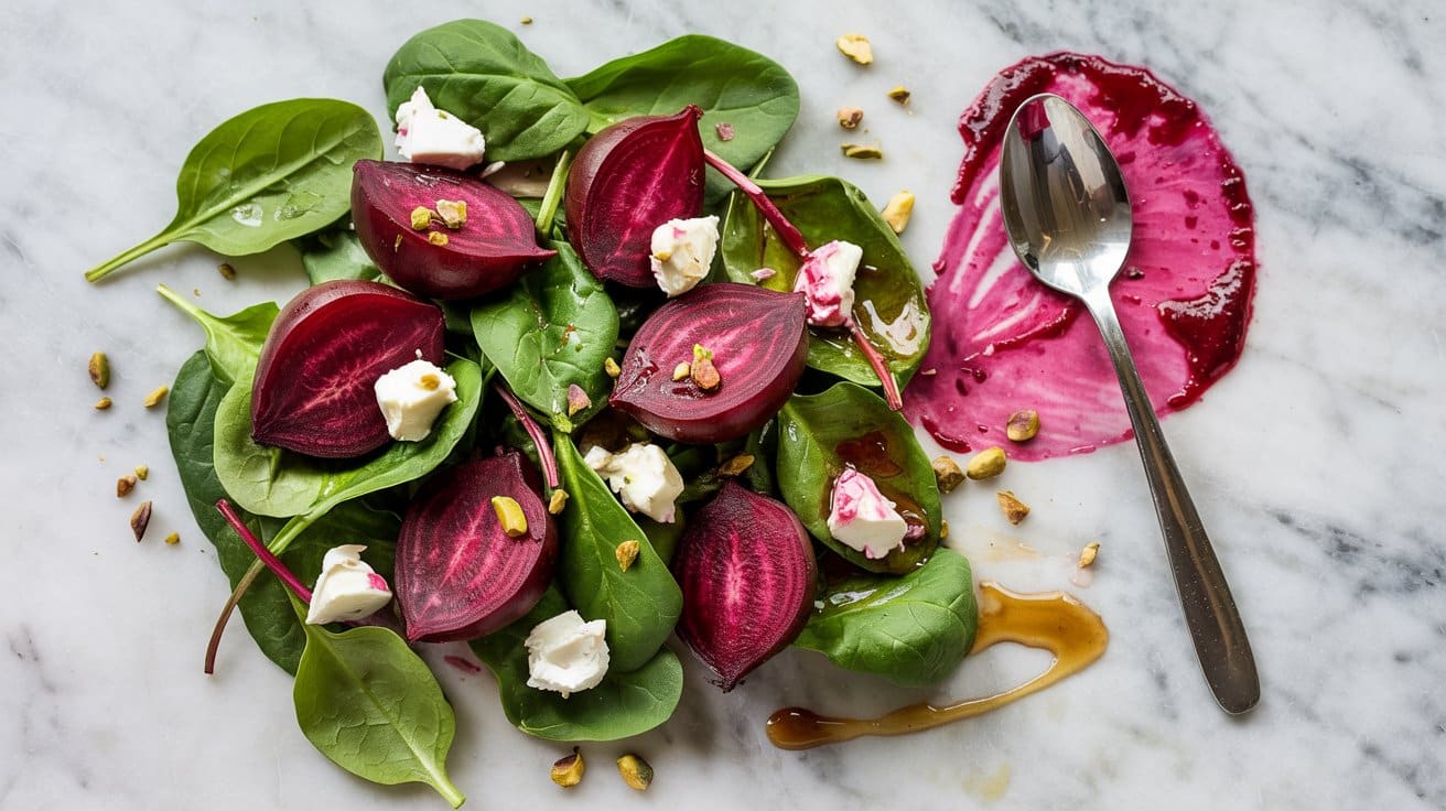 9 spinach and beet salad with goat chees p X sqH5QlW2T1zzgAxuRA VKHd u6PRBeqmrAoQjZ4rw