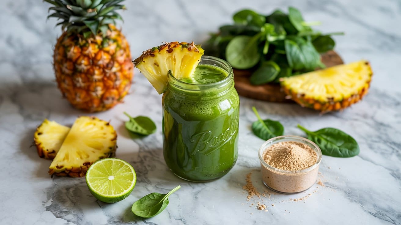 9 tropical spinach energizer smoothie a Ra UVTjEQnyNxYp4UZP0wg 13W9Qn52SEe5 g o P1aUw