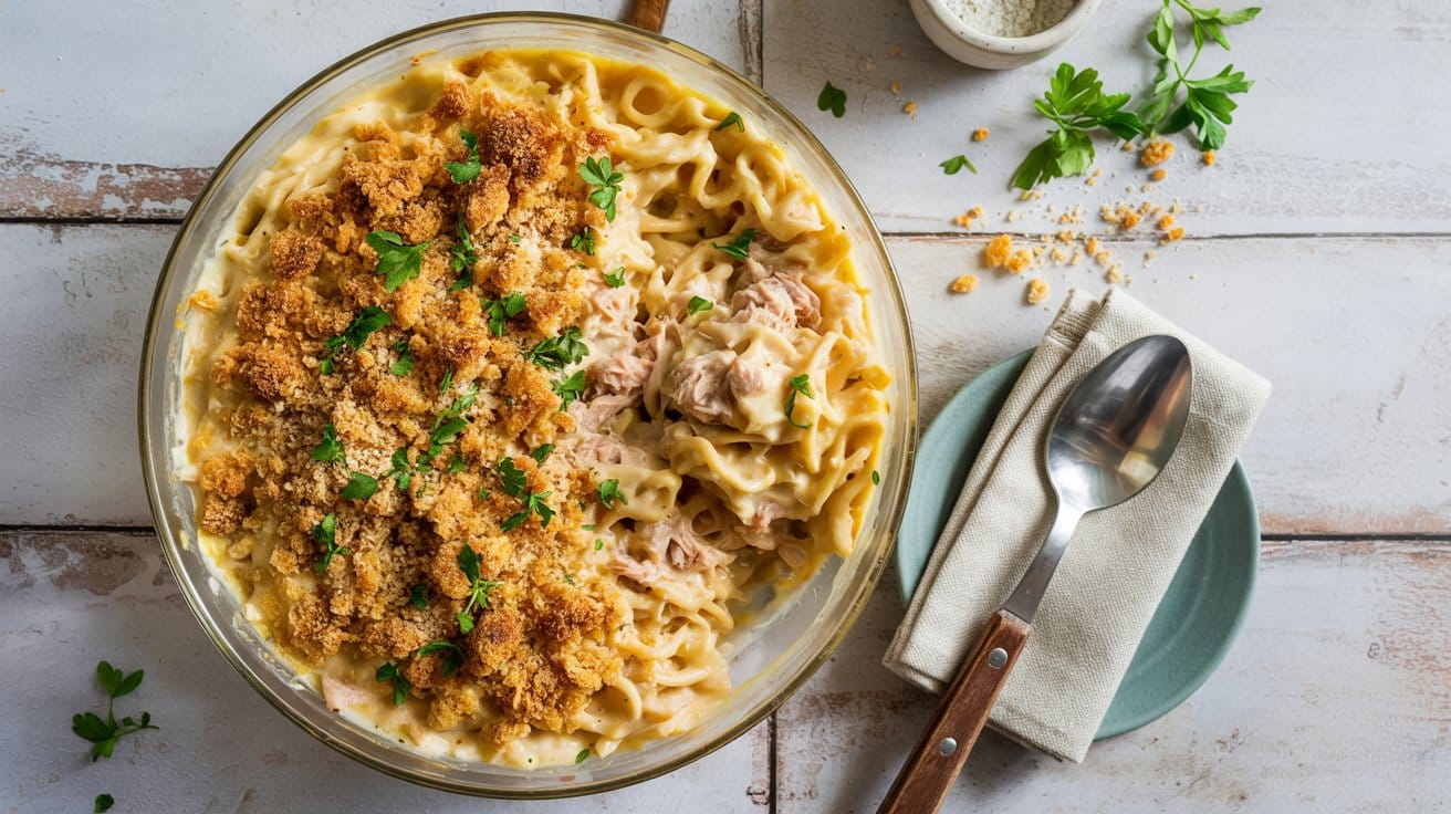 9 tuna noodle casserole a bright top dow Ui8D2Uw0QH HqeTB57znfA 0XBjQI ySTqc2Sf QfiKpA