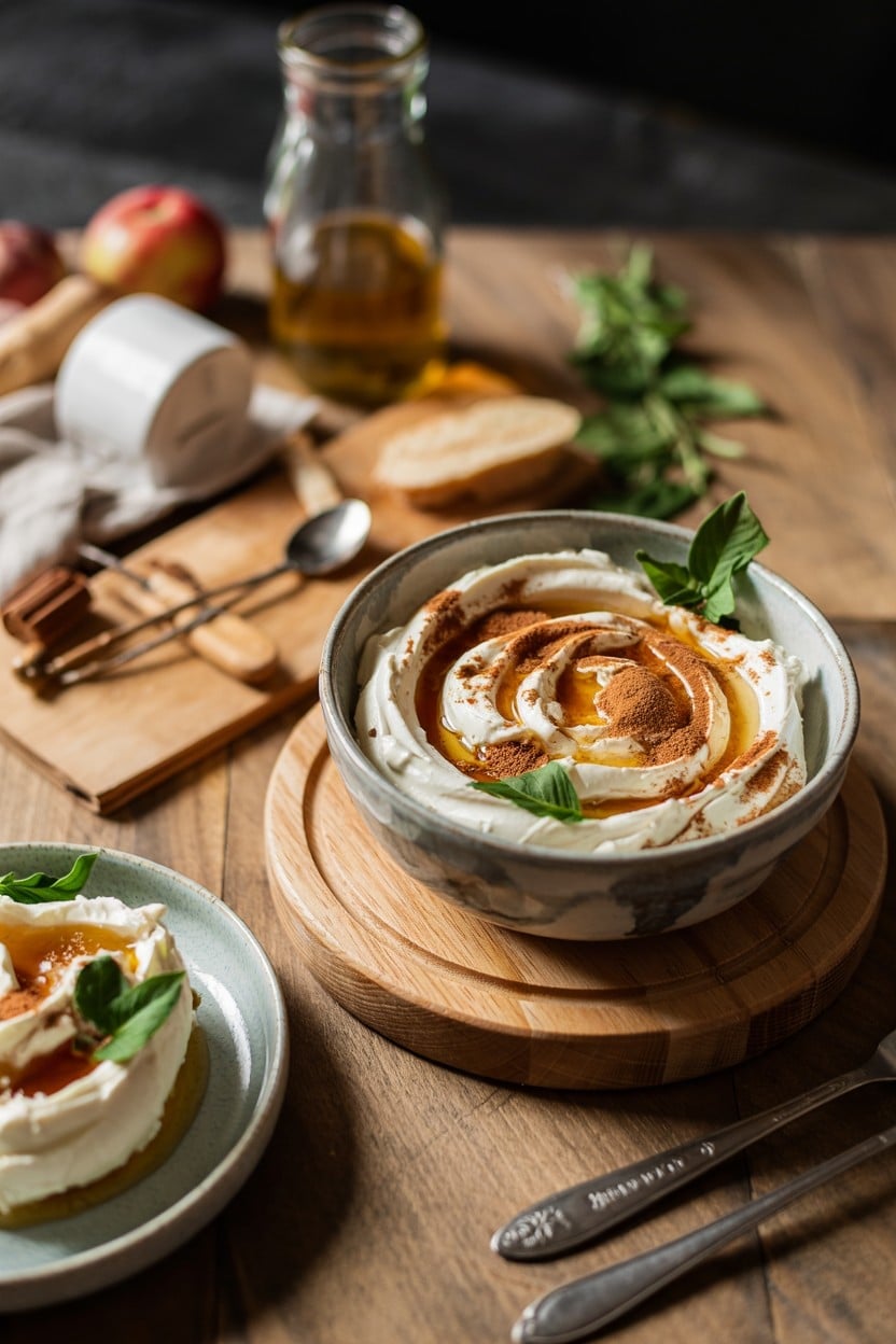 Cream Cheese Fruit Dip with Honey and Cinnamon