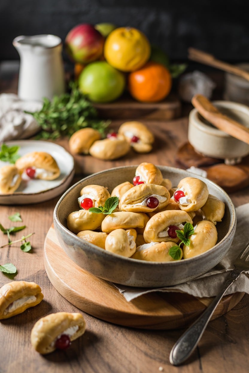 Mini Fruit and Cream Cheese Crescents