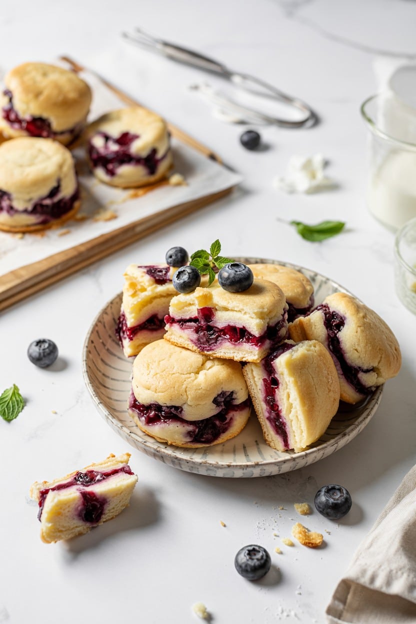 Blueberry-Lavender Shortcakes