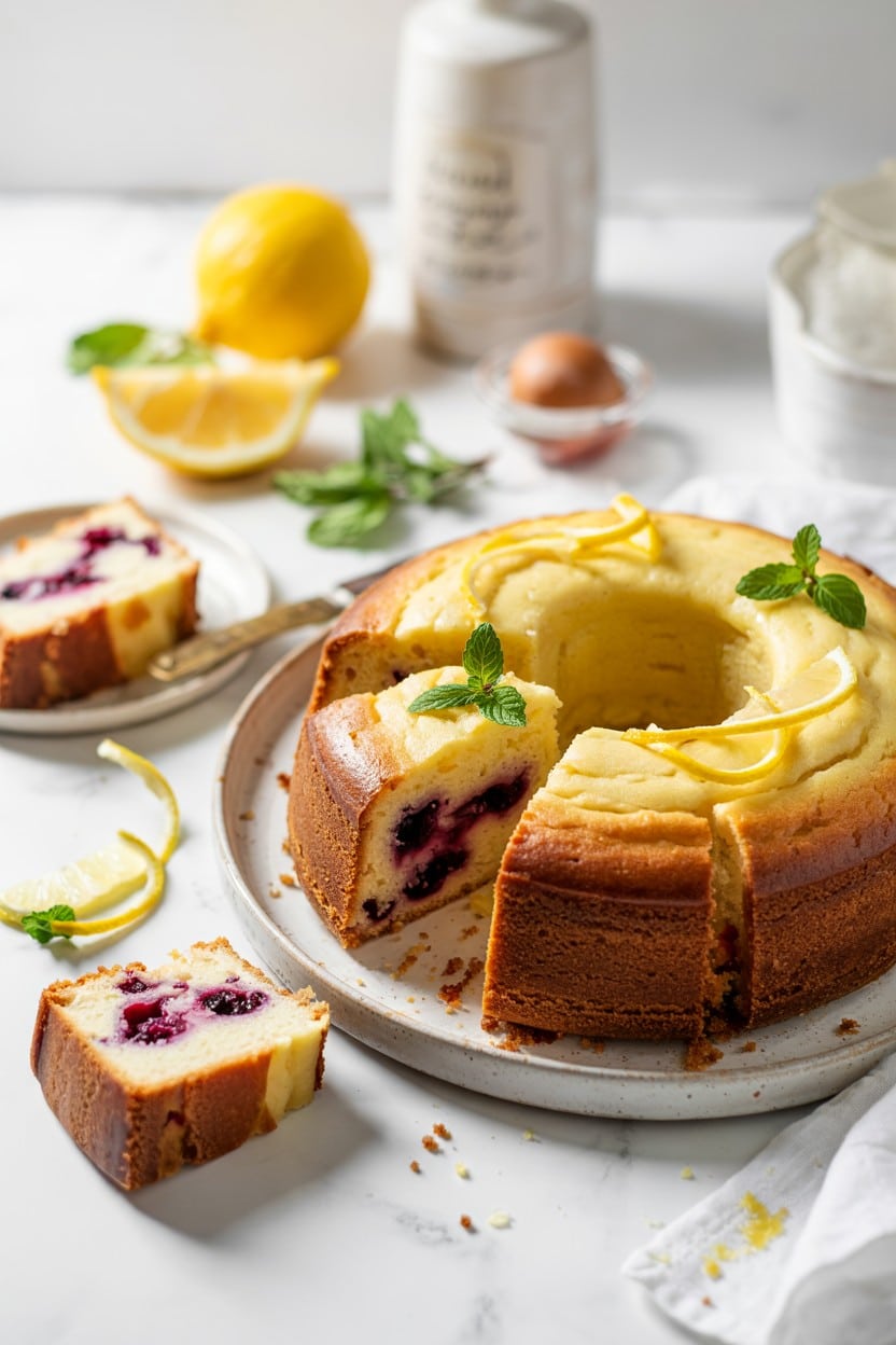 Lemon Blueberry Pound Cake