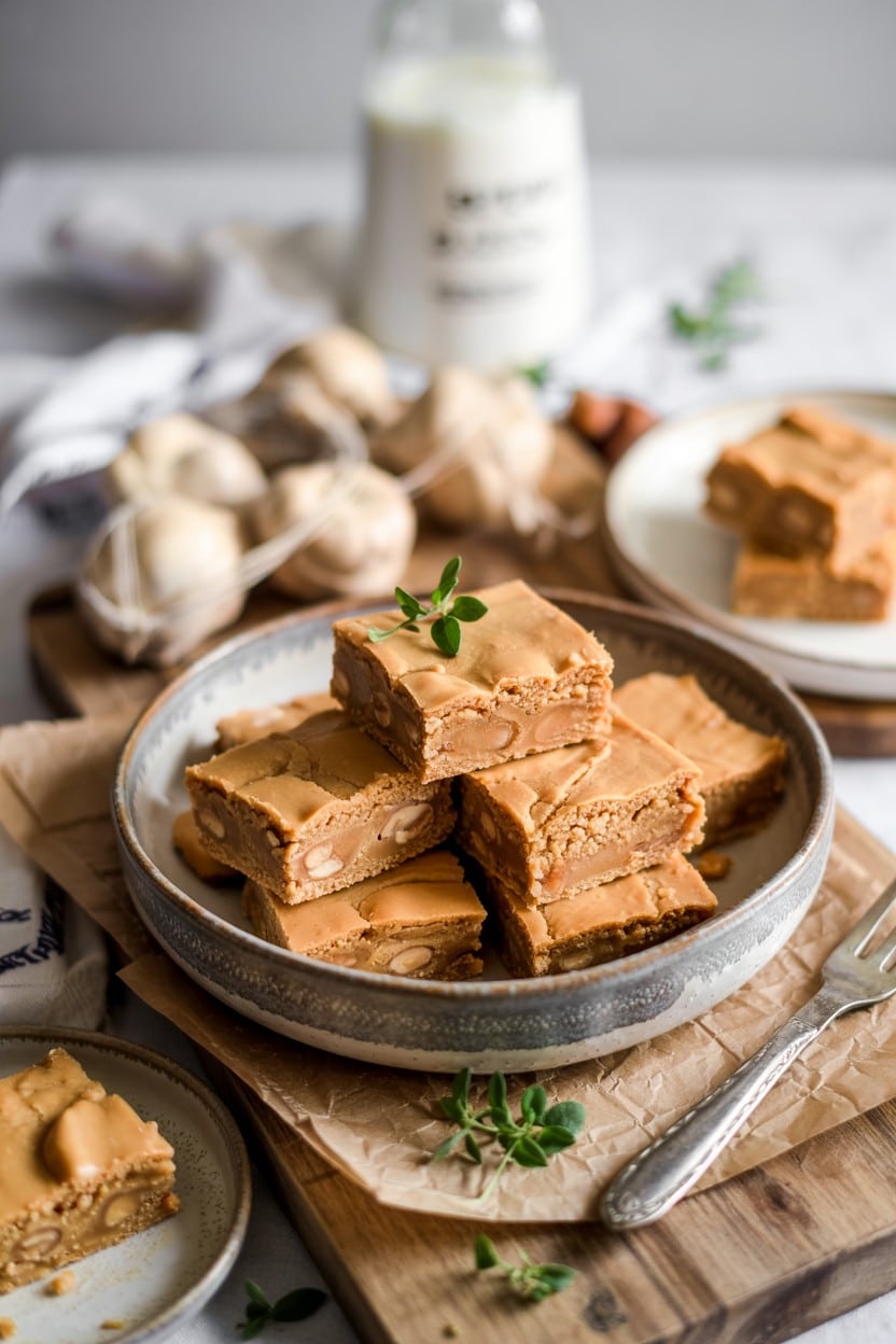 Peanut Butter Blondies