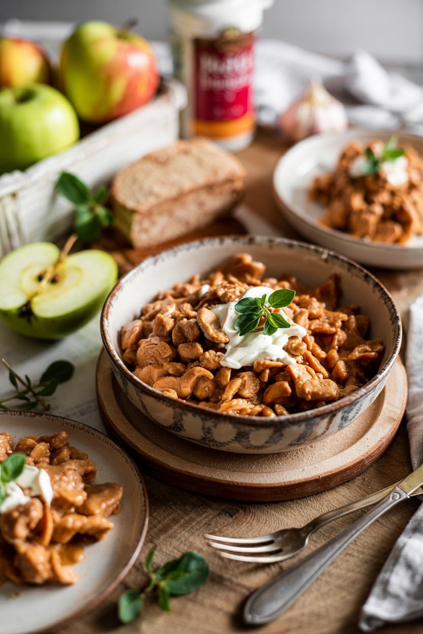 Peanut Butter Apple Crisp