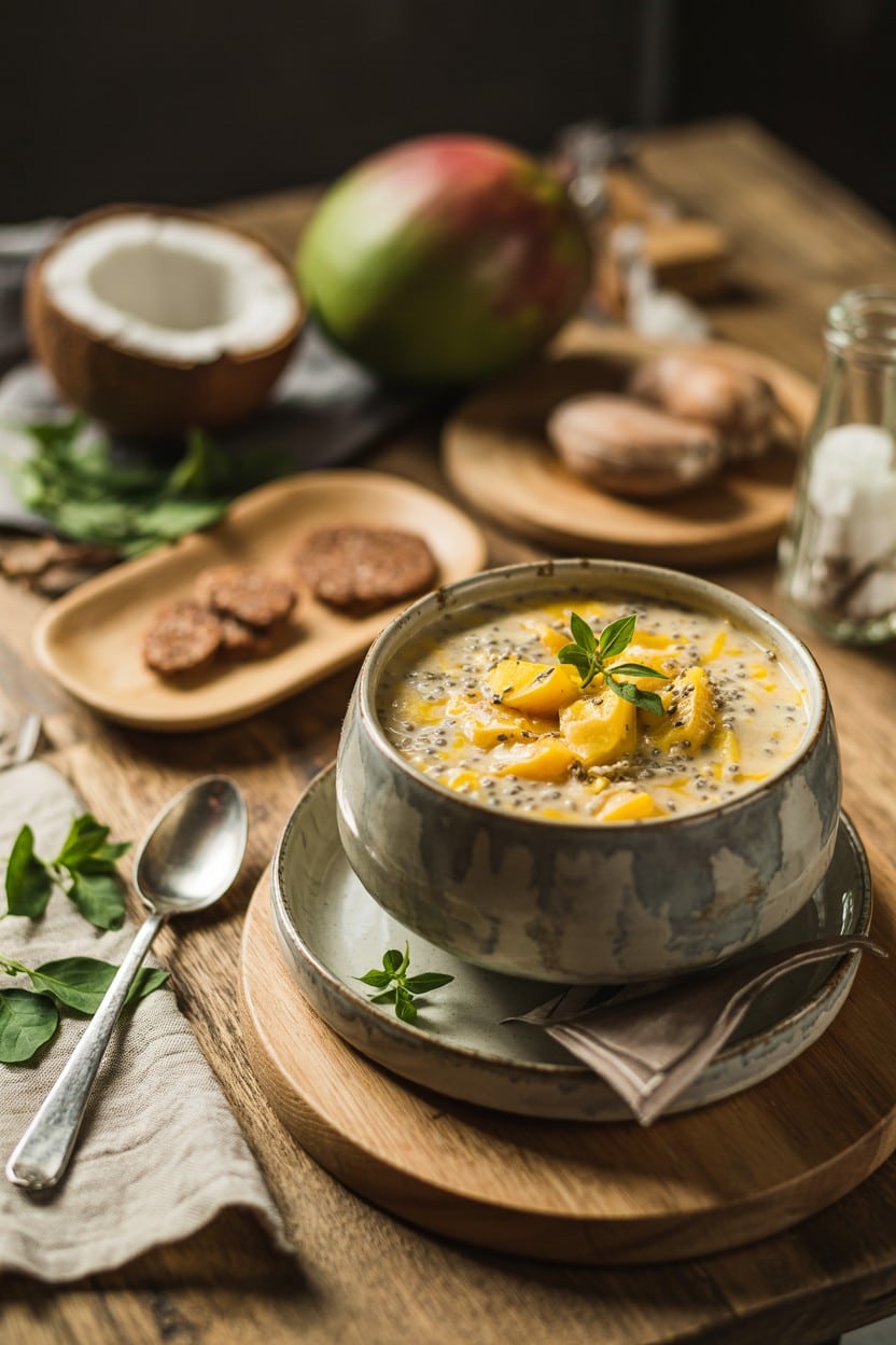 Mango Coconut Chia Pudding