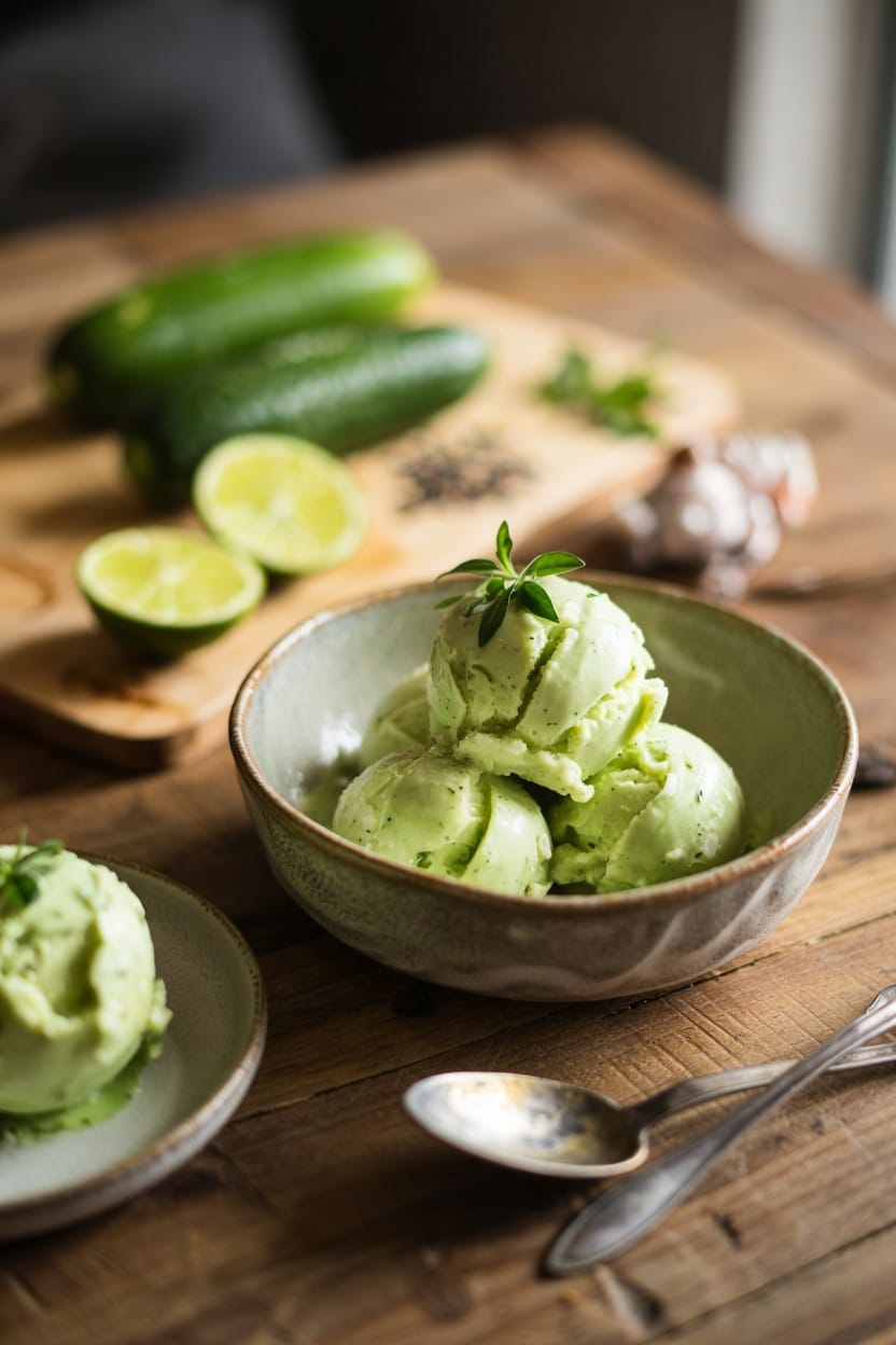 Cucumber Lime Sorbet
