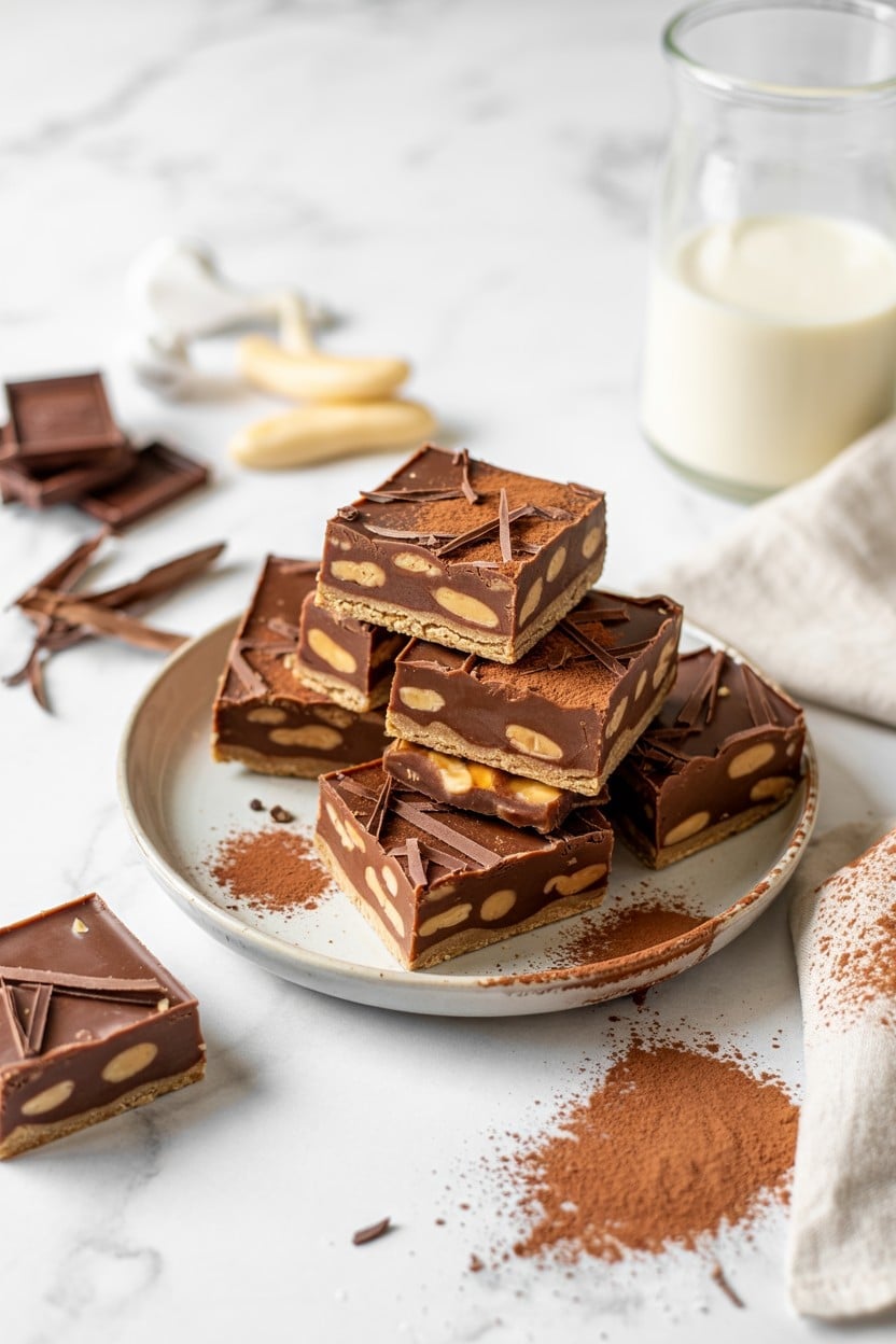 Peanut Butter Chocolate Fudge Bars