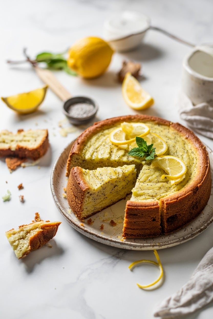 One-Bowl Lemon Poppy Seed Cake