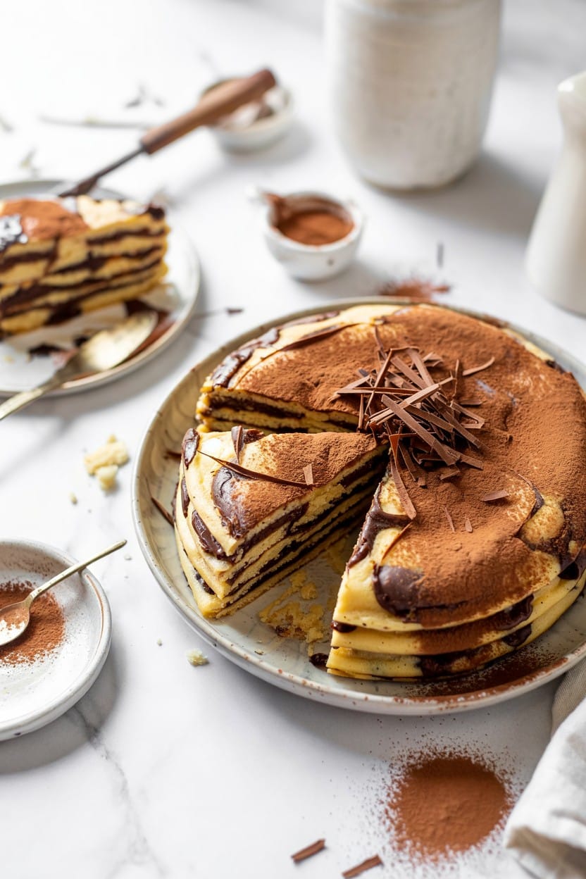 One-Bowl Chocolate Chip Pancake Cake