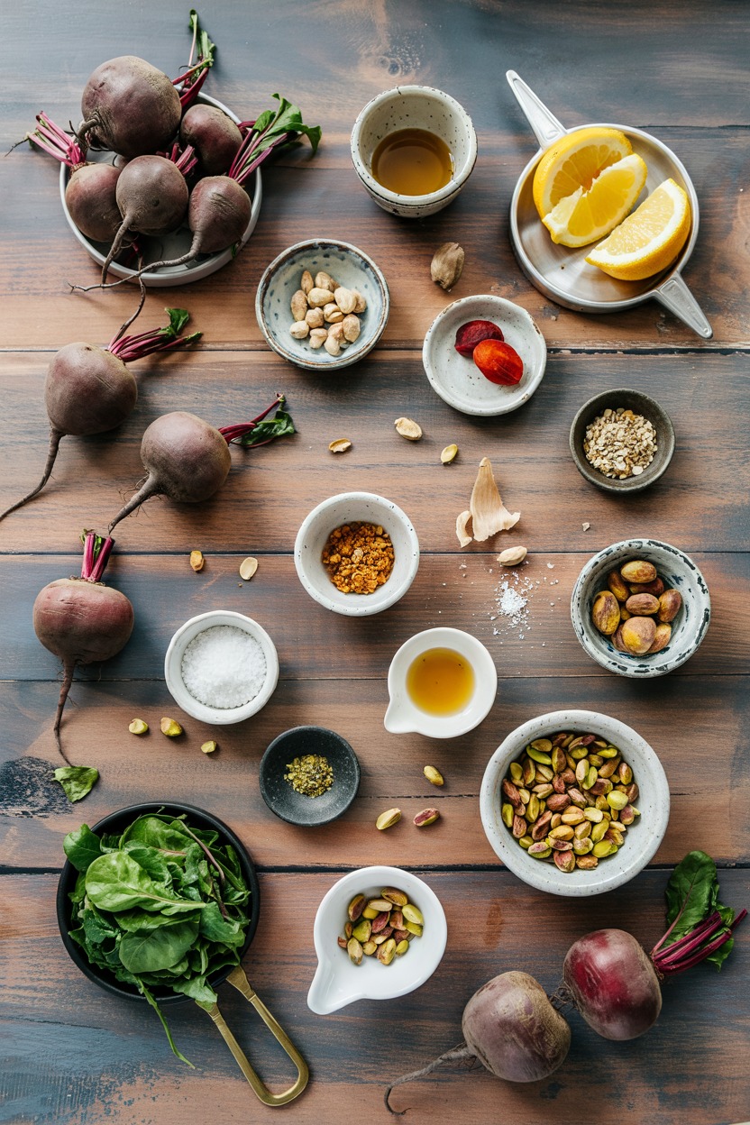 Beet and Citrus Salad with Pistachios - ingredients