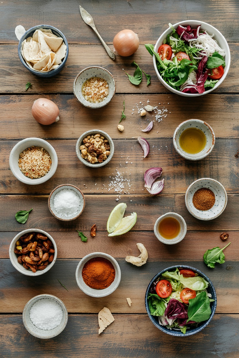 Falafel Wraps Salad - ingredients