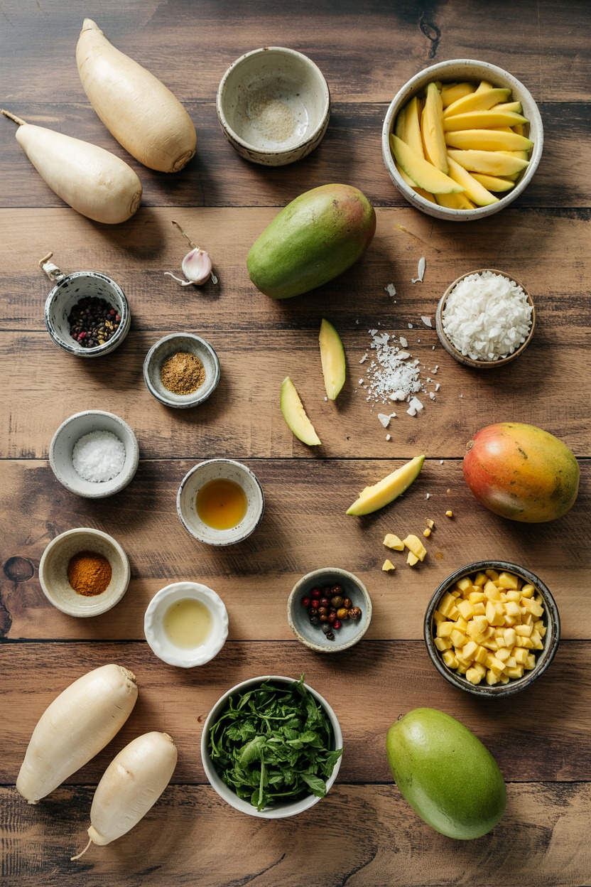 Jicama and Mango Salad - ingredients