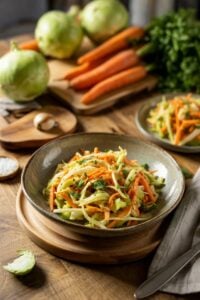 Kohlrabi and Carrot Slaw - feature