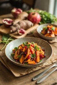 Roasted Sweet Potato and Pomegranate Salad - feature