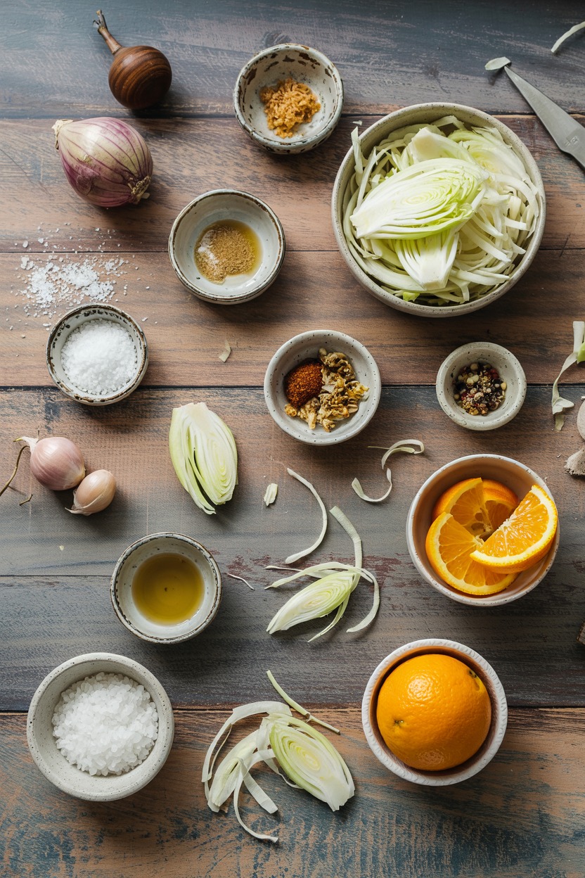 Shaved Fennel and Orange Salad - ingredients