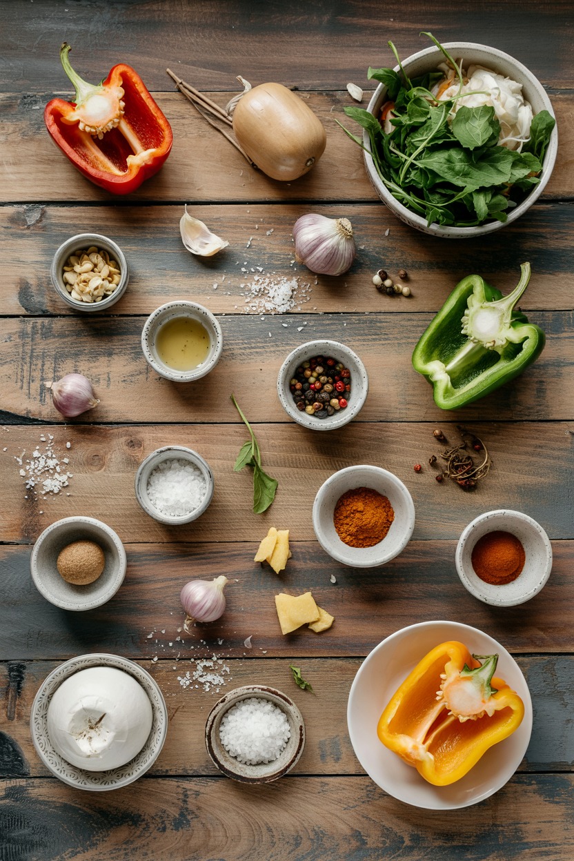 Stuffed Bell Pepper Salad - ingredients