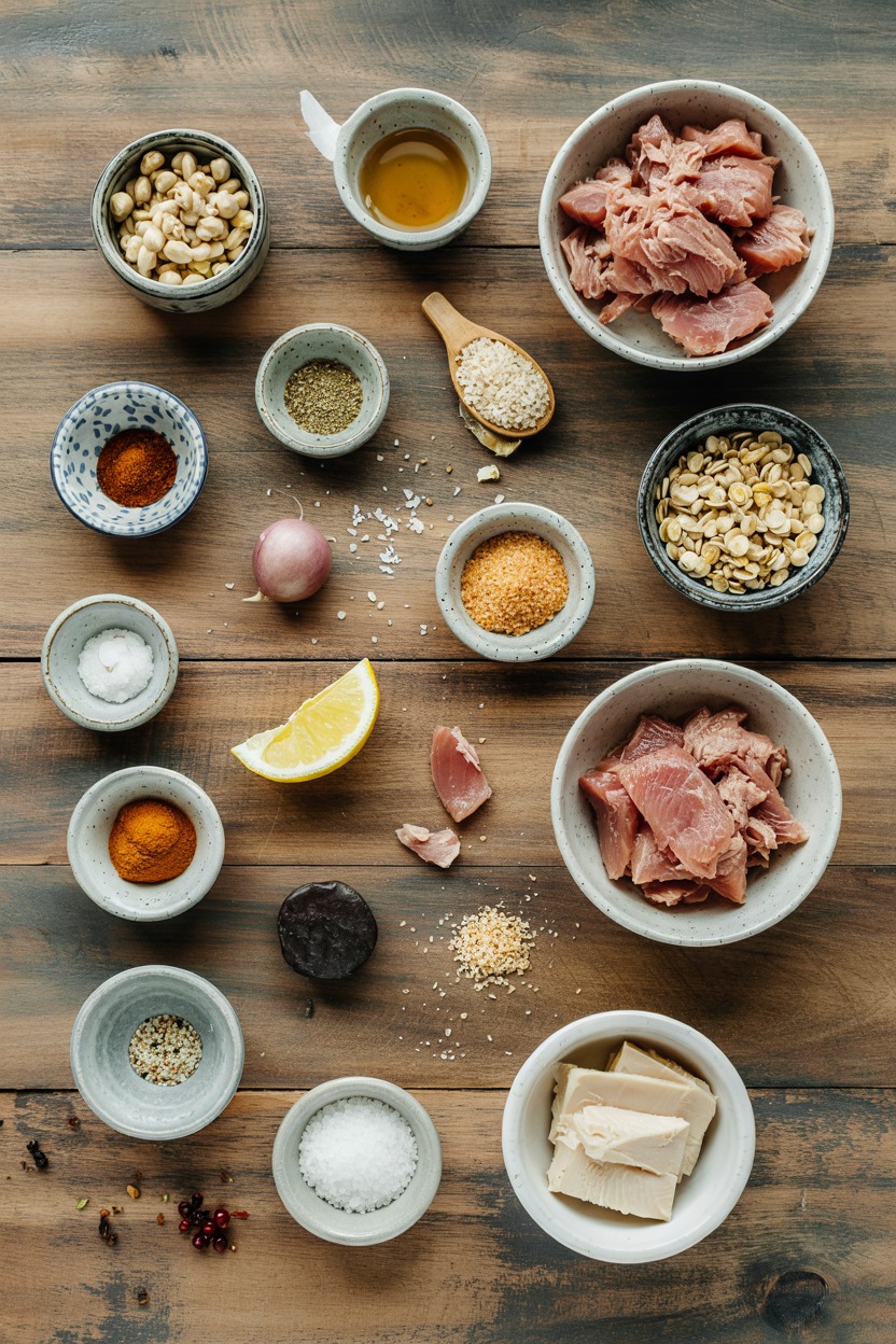 Tuna Grain Bowl - ingredients