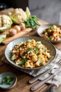 Roasted Cauliflower and Chickpea Salad - feature